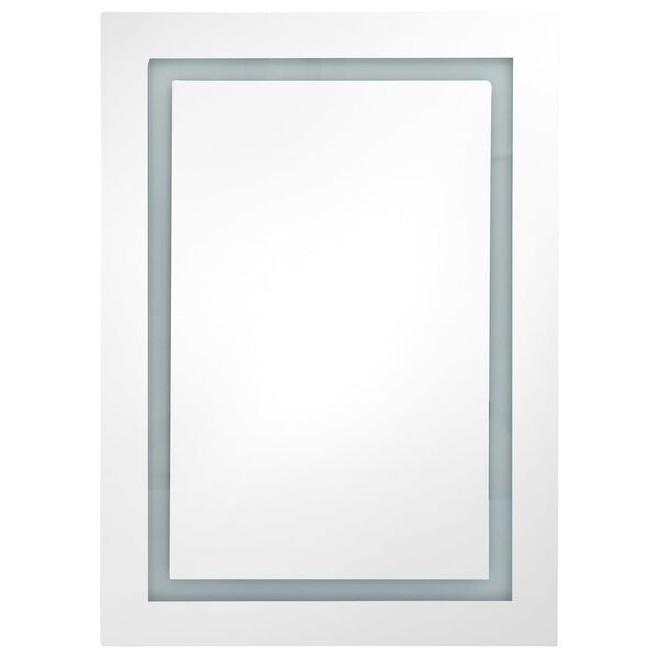 vidaXL Armoire de salle de bain à miroir LED 50x13x70 cm