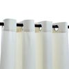 vidaXL Rideau occultant avec anneaux en métal Velours Crème 290x245 cm