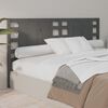 vidaXL T&ecirc;te de lit Gris 146x4x100 cm Bois massif de pin