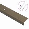 vidaXL Nez de marche 10 pcs Marron 67 x 3 x 2 cm Aluminium