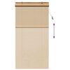 vidaXL Store enrouleur avec des rideaux Marron 110 x 220 cm Bambou