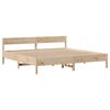 vidaXL Cadre de lit sans matelas 200x200 cm bois massif de pin