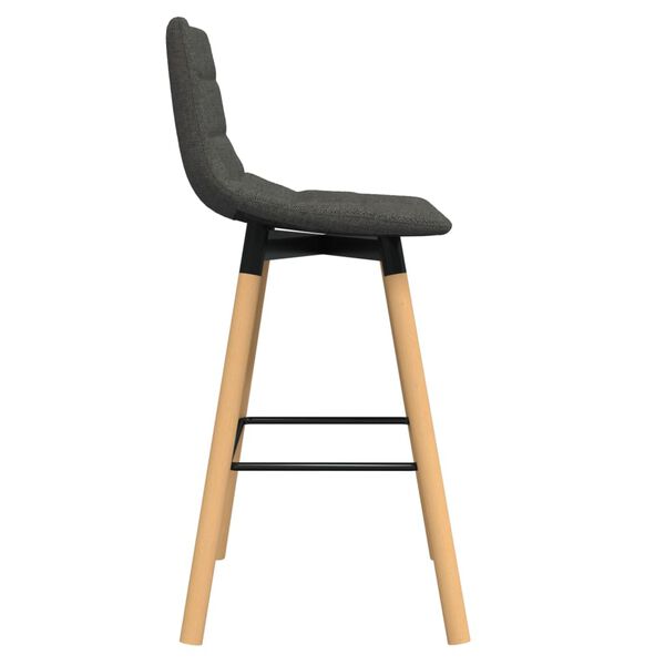 vidaXL Tabouret de bar Gris clair Tissu