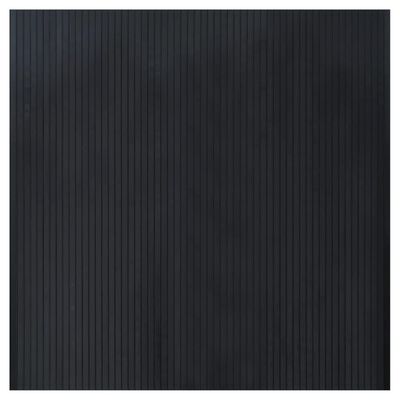 vidaXL Tapis rectangulaire noir 100x100 cm bambou
