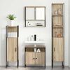 vidaXL Ensemble de mobilier de salle de bain 4 pcs Ch&ecirc;ne Sonoma