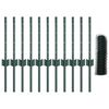 vidaXL Cl&ocirc;ture avec poteau Vert 0,4 x 25 m Acier