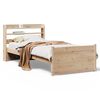 vidaXL Cadre de lit avec t&ecirc;te de lit sans matelas 90x190 cm