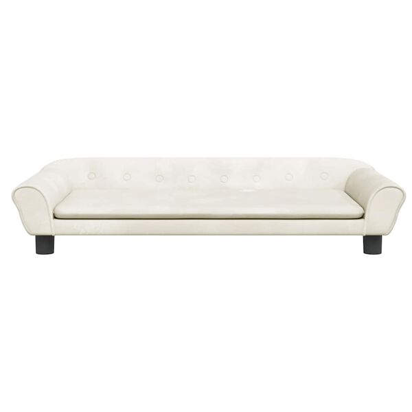 vidaXL Lit pour chien cr&egrave;me 100x50x21 cm velours