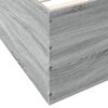 vidaXL Cadre de lit sans matelas sonoma gris 160x200 cm