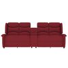 vidaXL Fauteuil de massage inclinable 4 places porte-gobelet bordeaux