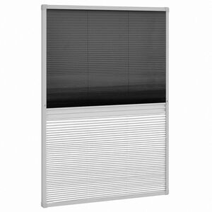 vidaXL Moustiquaire pliss&eacute;e pour fen&ecirc;tre et store Aluminium 80 x 120cm