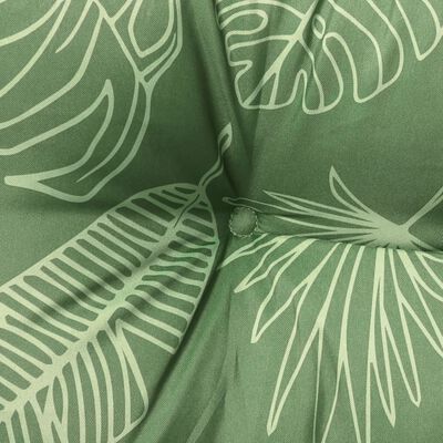 vidaXL Coussins de palette 2 pcs motif de feuilles tissu