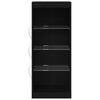 vidaXL Buffet LED Ch&ecirc;ne noir 41 x 37 x 100 cm Bois d'ing&eacute;nierie