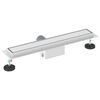 vidaXL 2 en 1 Drain de Douche Argent&eacute; 50 cm Acier Inox 304