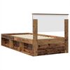 vidaXL Cadre de lit Bois ancien 90 x 190 cm Bois d'ing&eacute;nierie
