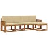 vidaXL Ensemble de canap&eacute;s d'ext&eacute;rieur 5 pcs Naturel et Beige