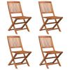 vidaXL Ensemble &agrave; manger de jardin 5 pcs Bois d'acacia solide