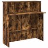 vidaXL Bureau de r&eacute;ception ch&ecirc;ne fum&eacute; 200x50x103,5cm bois d'ing&eacute;nierie