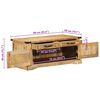vidaXL Table basse Marron 90 x 50 x 40 cm Bois de mangue massif