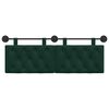 vidaXL T&ecirc;te de lit suspendue Vert fonc&eacute; 150 x 55 x 7 cm Velours