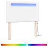 vidaXL T&ecirc;te de lit LED Blanc 100 cm Cuir synth&eacute;tique