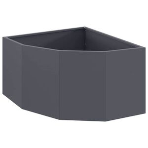 vidaXL Jardini&egrave;re d'Angle Anthracite 60 x 60 x 35 cm Acier