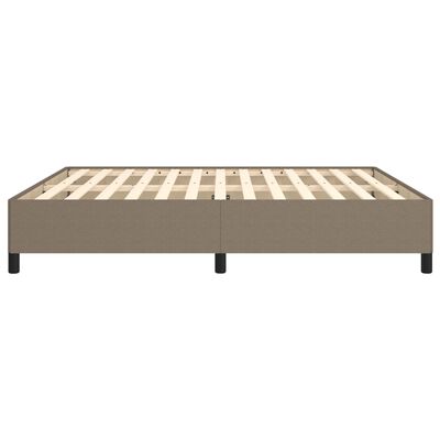 vidaXL Cadre de lit sans matelas taupe 180x200 cm tissu