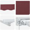 vidaXL Cadre de store manuel avec LEDs Bordeaux 3 x 2 m
