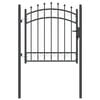 vidaXL Portail de cl&ocirc;ture avec pointes EMMEN 104 x 97 cm Verrouillable