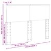 vidaXL T&ecirc;te de lit Blanc 120 cm Bois d'ing&eacute;nierie