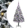 vidaXL Sapin de No&euml;l artificiel Blanc 180 cm PVC, Acier et Plastique