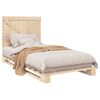 vidaXL Cadre de lit sans matelas avec t&ecirc;te de lit 100x200 cm