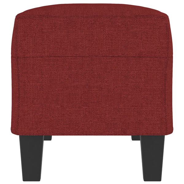 vidaXL Banc Rouge bordeaux 100x35x41 cm Tissu