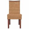 vidaXL Chaises &agrave; manger lot de 4 marron rotin naturel