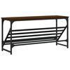 vidaXL &Eacute;tag&egrave;re &agrave; chaussures ch&ecirc;ne marron 90x30x45 cm bois d'ing&eacute;nierie