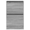 vidaXL Armoire &agrave; chaussures sonoma gris 60x34x96,5cm bois d'ing&eacute;nierie