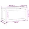 vidaXL Bo&icirc;te de rangement Noir 80x40x45,5 cm Bois massif de pin