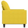 vidaXL Canap&eacute; &agrave; 2 places Jaune clair 120 cm Tissu