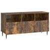 vidaXL Meuble TV Ch&ecirc;ne fum&eacute; 102 x 34,5 x 50 cm Bois d'ing&eacute;nierie