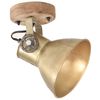 vidaXL Lampe murale industrielle/de plafond 2 pcs Laiton 20x25 cm E27