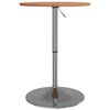 vidaXL Table de bar &Oslash;50x89,5 cm bois massif de h&ecirc;tre
