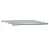vidaXL Auvent R&eacute;tractable Vert et blanc 500 &times; 350 cm