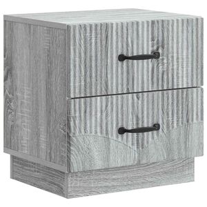 vidaXL Cabinet de chevet avec tiroir Sonoma gris 43 x 34,5 x 44,5 cm