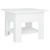 vidaXL Table basse blanc 55x55x42 cm bois d'ing&eacute;nierie