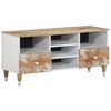 vidaXL Meuble TV 100x33,5x46 cm bois massif de manguier