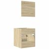 vidaXL Ensemble de meubles de salle de bain 2 pcs ch&ecirc;ne sonoma