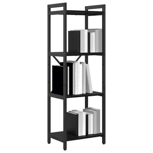 vidaXL &Eacute;tag&egrave;re Ch&ecirc;ne noir 40 x 30 x 85 cm Bois d'ing&eacute;nierie
