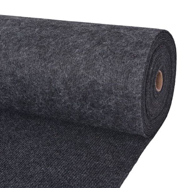 vidaXL Tapis stri&eacute; pour exposition 1,2x15 m Anthracite