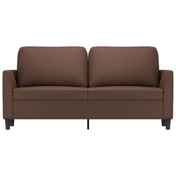 vidaXL Canap&eacute; &agrave; 2 places Marron 140 cm Similicuir
