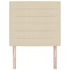 vidaXL T&ecirc;te de lit avec t&ecirc;te de lit Cr&egrave;me 90 cm Cuir synth&eacute;tique